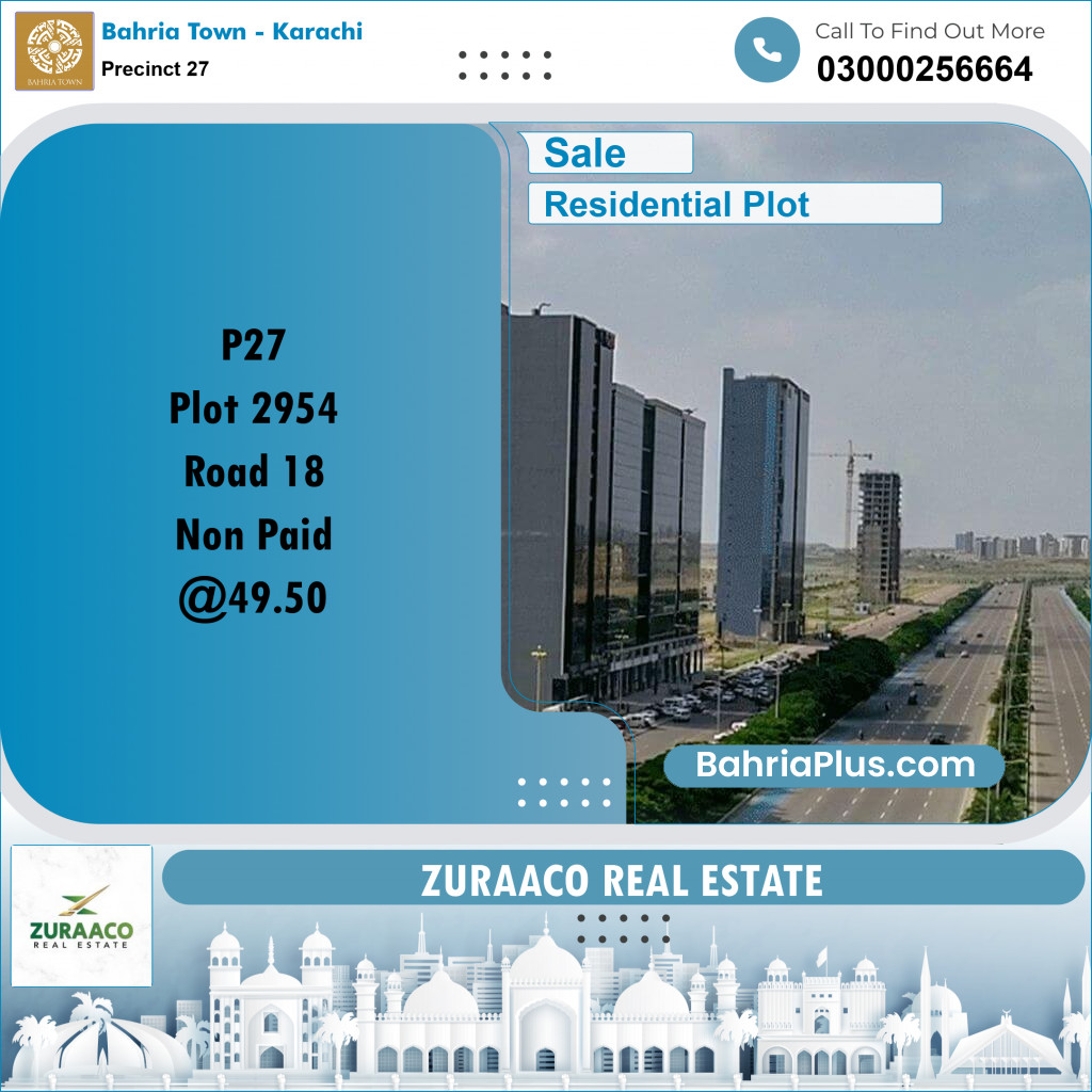 125 Sq. Yards Residential Plot for Sale in Precinct 27 -  Bahria Town, Karachi - (BP-209109)