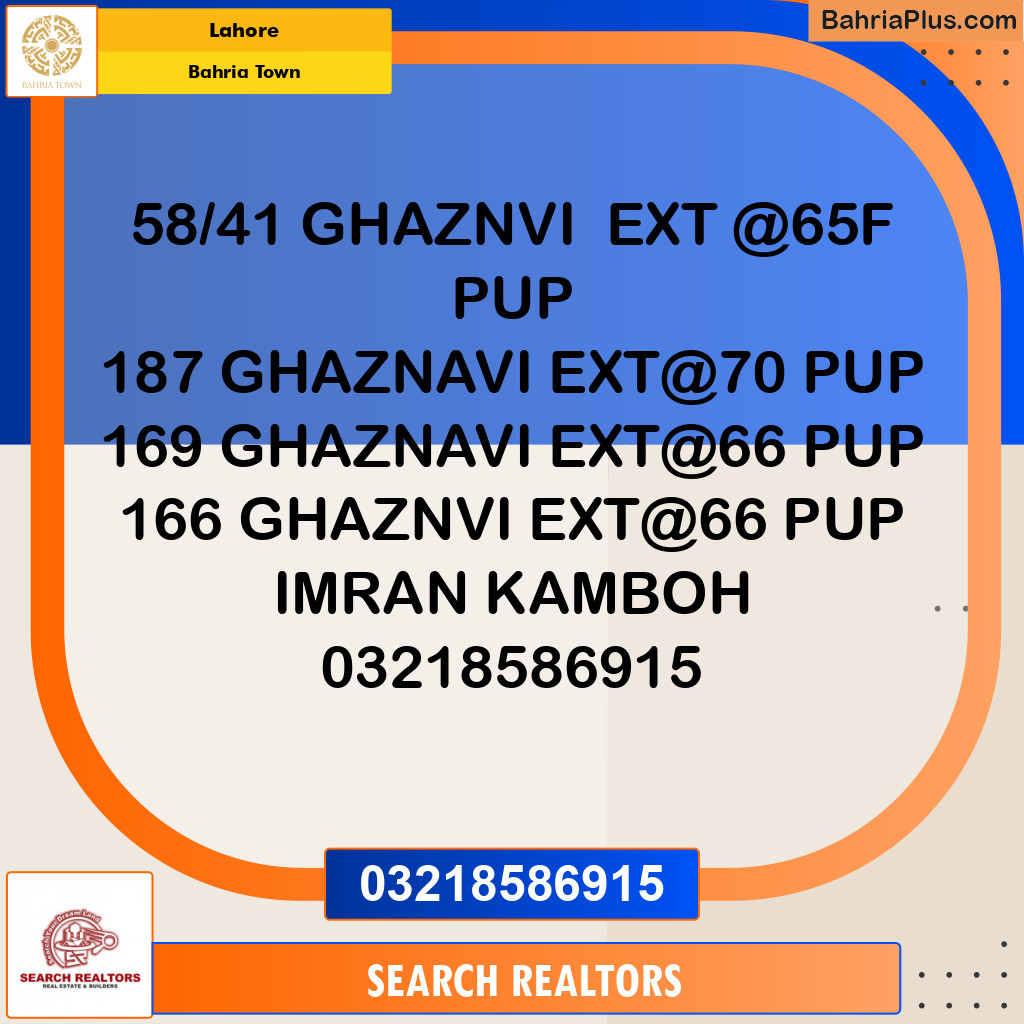 Residential Plot for Sale in Bahria Town, Lahore - (BP-209165)