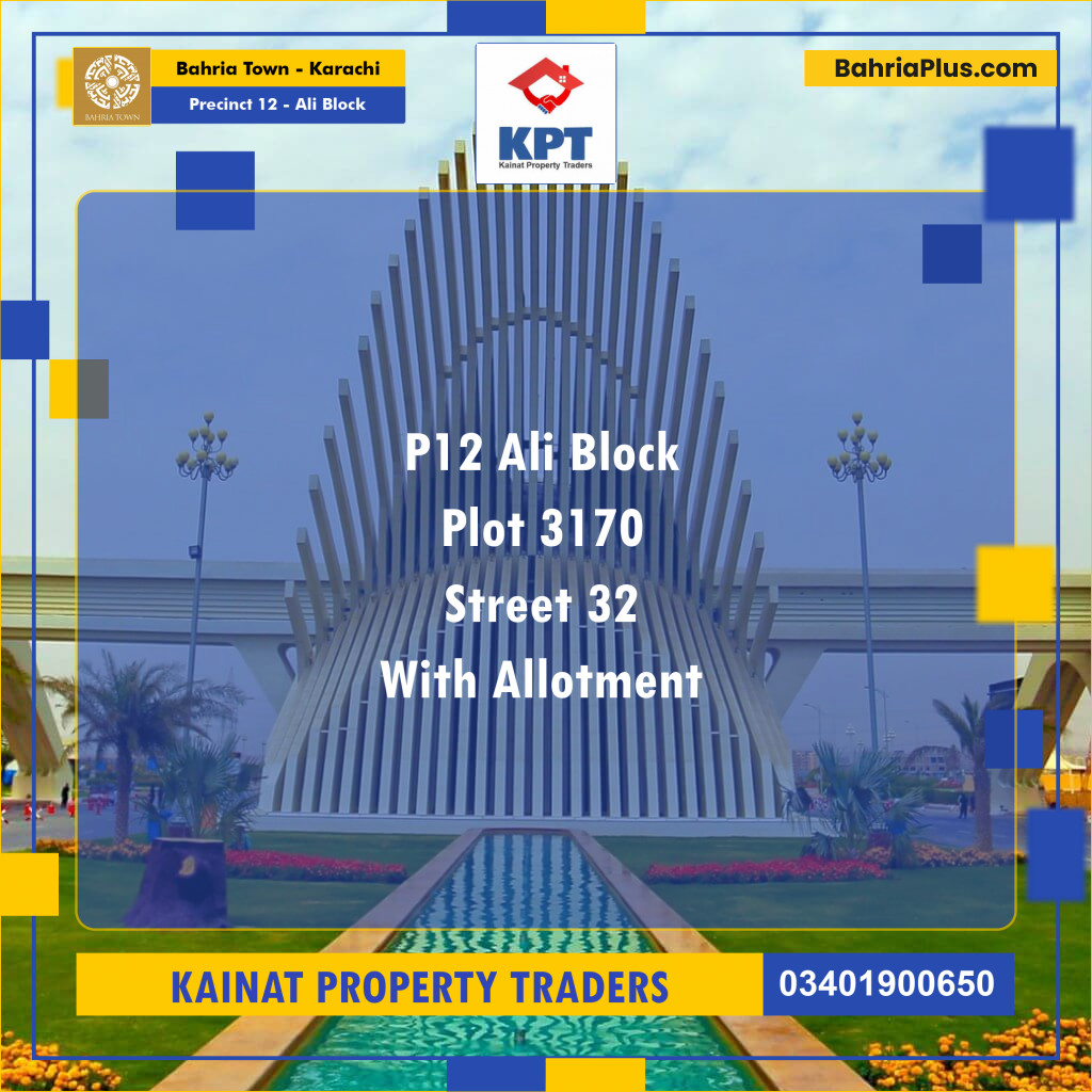 Residential Plot for Sale in Precinct 12 - Ali Block -  Bahria Town, Karachi - (BP-209239)