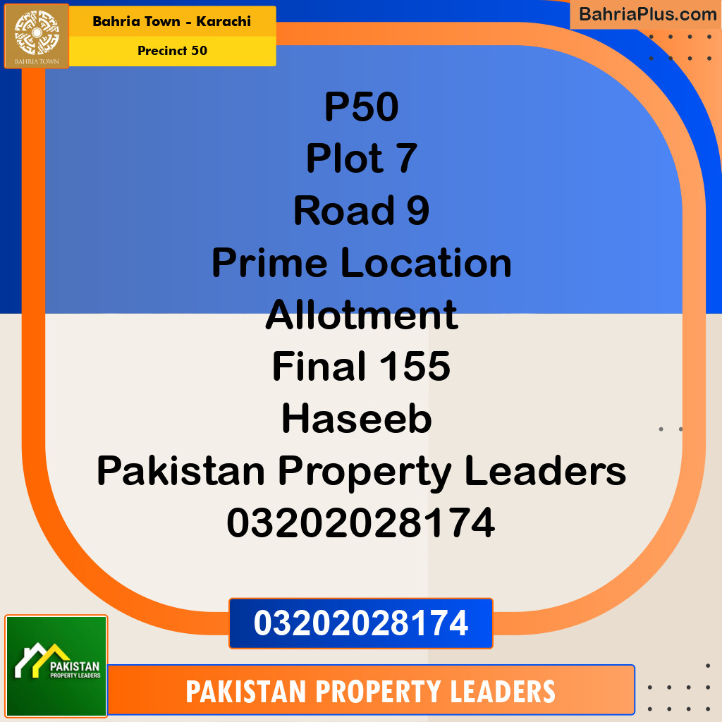 500 Sq. Yards Residential Plot for Sale in Precinct 50 -  Bahria Town, Karachi - (BP-209244)