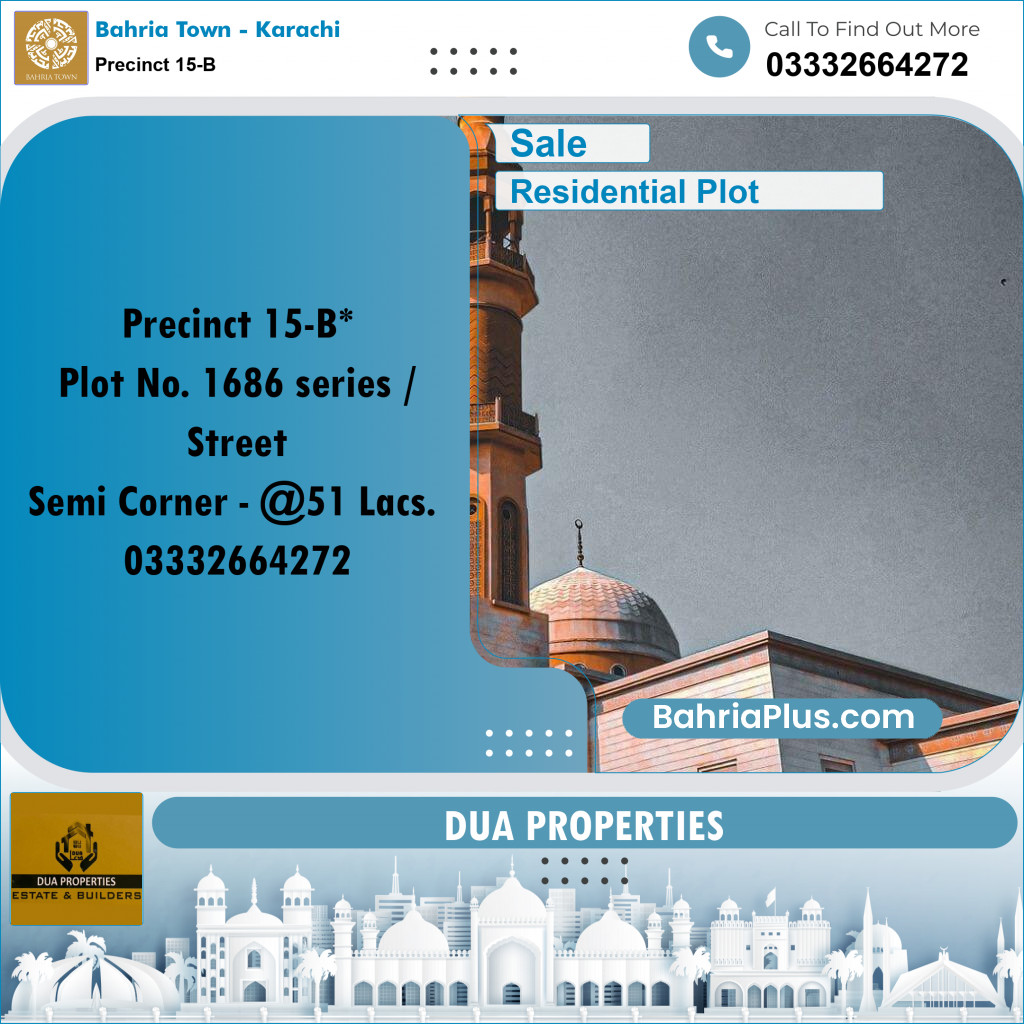 Residential Plot for Sale in Precinct 15-B -  Bahria Town, Karachi - (BP-209457)