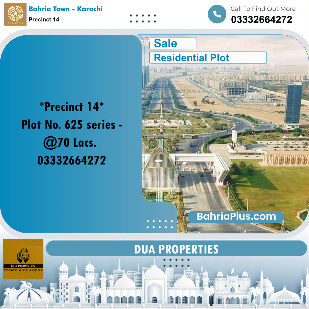 Residential Plot for Sale in Precinct 14 -  Bahria Town, Karachi - (BP-209458)