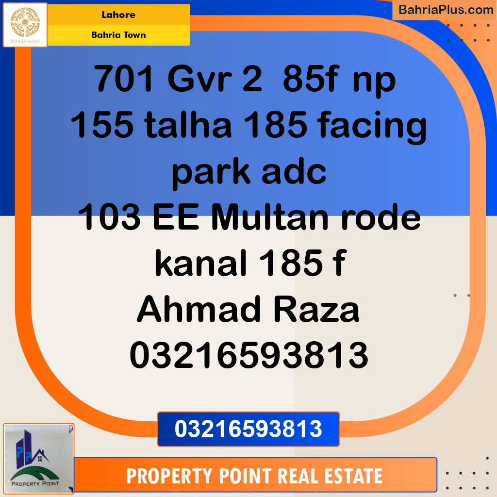 Residential Plot for Sale in Bahria Town, Lahore - (BP-209543)