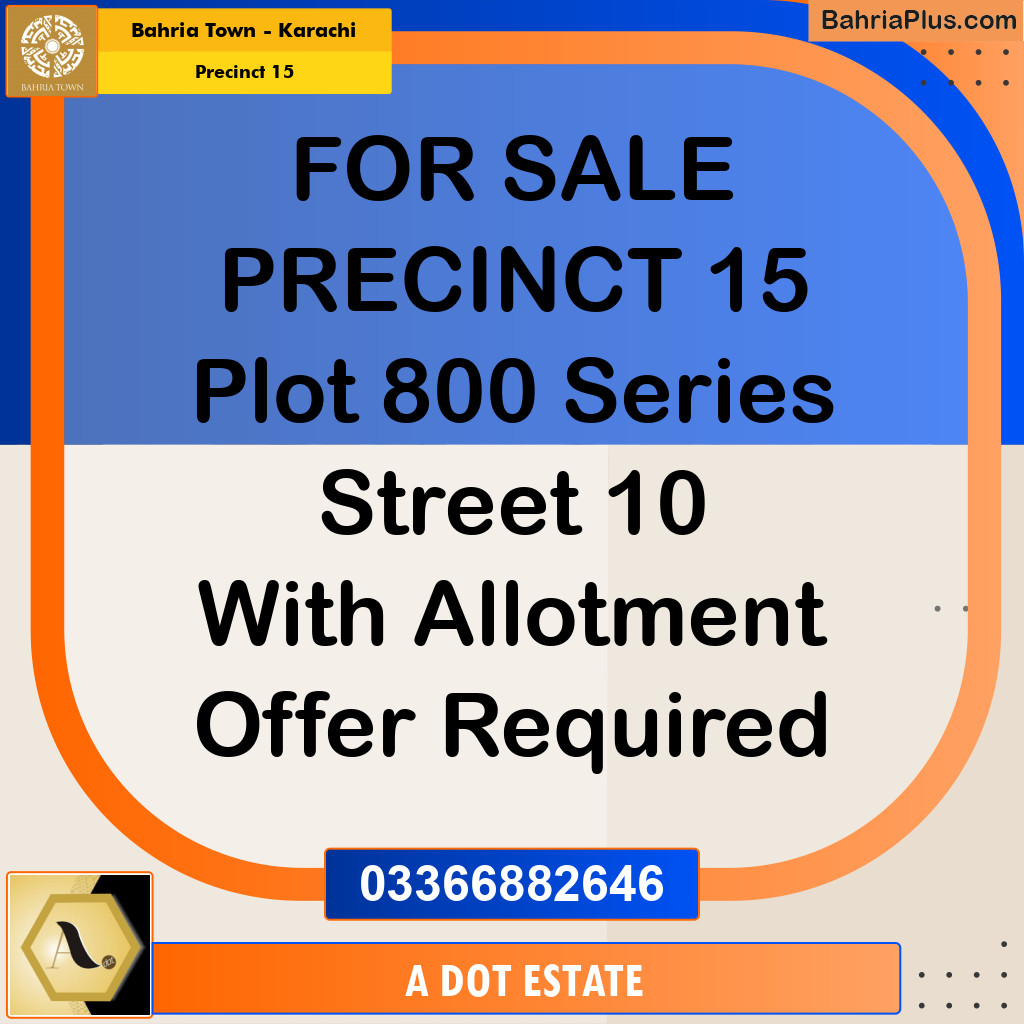 125 Sq. Yards Residential Plot for Sale in Precinct 15 -  Bahria Town, Karachi - (BP-209647)