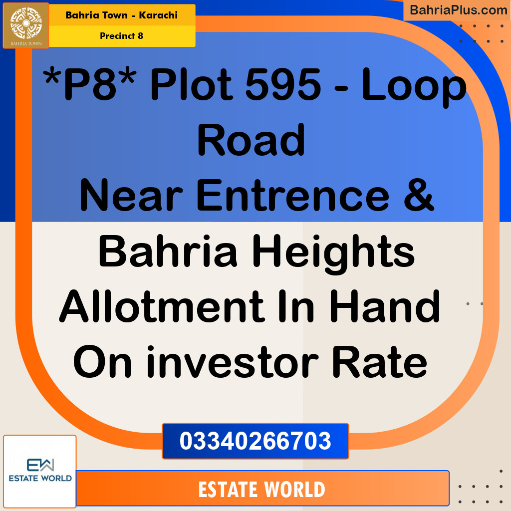 272 Sq. Yards Residential Plot for Sale in Precinct 8 -  Bahria Town, Karachi - (BP-209671)