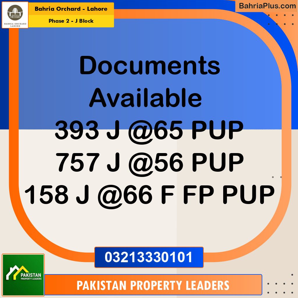 8 Marla Residential Plot for Sale in Phase 2 - J Block -  Bahria Orchard, Lahore - (BP-209733)