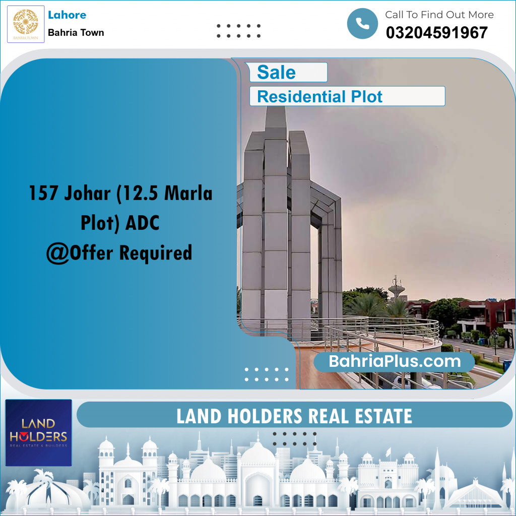 Residential Plot for Sale in Bahria Town, Lahore - (BP-209782)