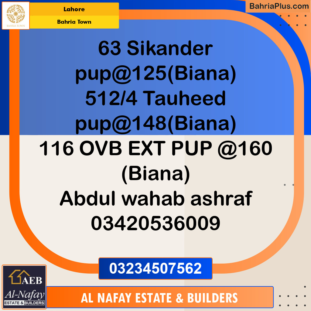 Residential Plot for Sale in Bahria Town, Lahore - (BP-209879)
