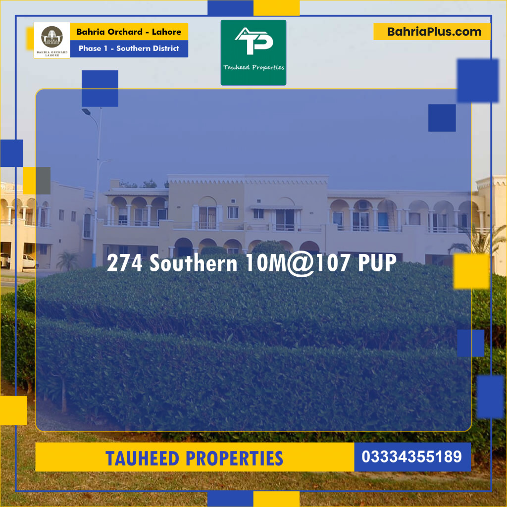 10 Marla Residential Plot for Sale in Phase 1 - Southern District -  Bahria Orchard, Lahore - (BP-209914)