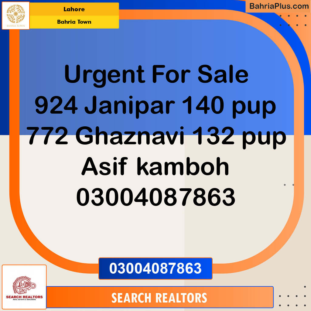 Residential Plot for Sale in Bahria Town, Lahore - (BP-209922)