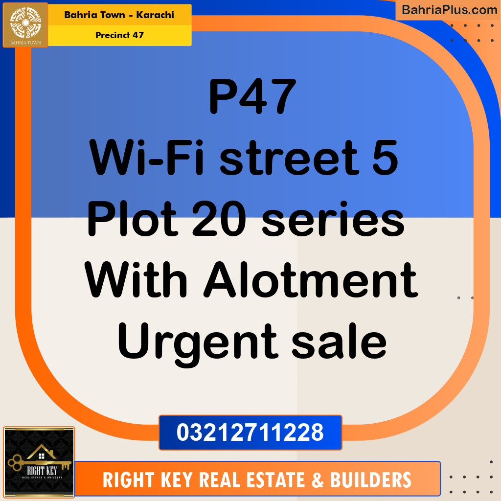 500 Sq. Yards Residential Plot for Sale in Precinct 47 -  Bahria Town, Karachi - (BP-210011)