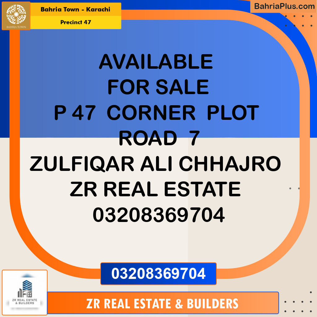 250 Sq. Yards Residential Plot for Sale in Precinct 47 -  Bahria Town, Karachi - (BP-210058)