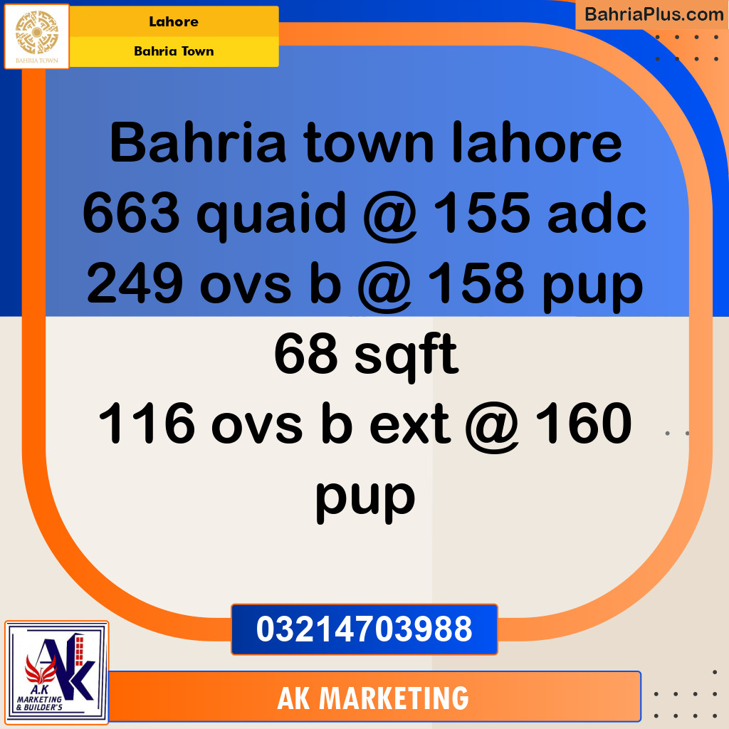 Residential Plot for Sale in Bahria Town, Lahore - (BP-210090)