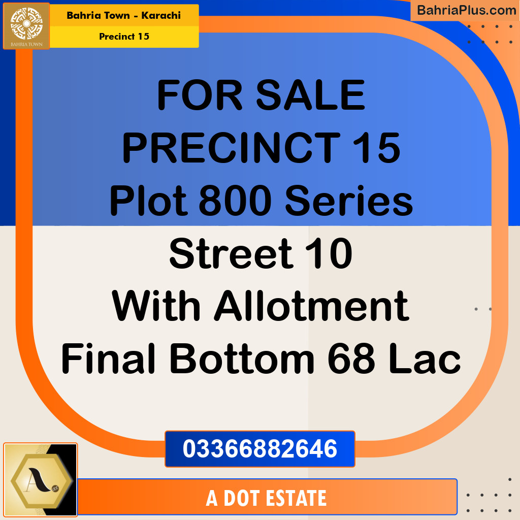 125 Sq. Yards Residential Plot for Sale in Precinct 15 -  Bahria Town, Karachi - (BP-210195)