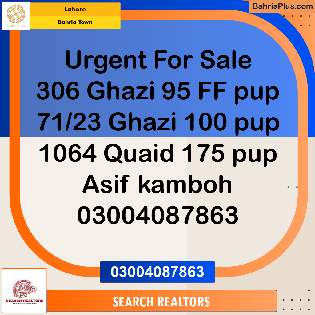 Residential Plot for Sale in Bahria Town, Lahore - (BP-210439)