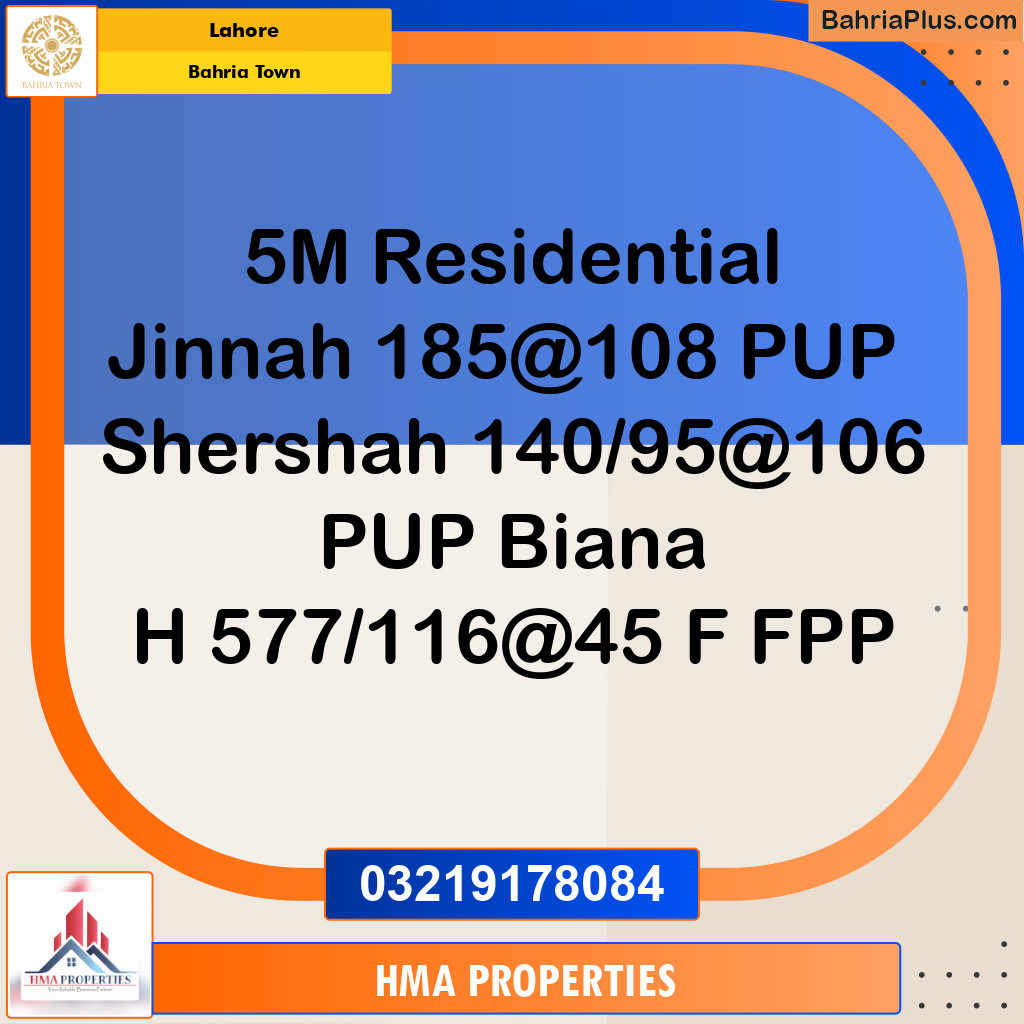 5 Marla Residential Plot for Sale in Bahria Town, Lahore - (BP-210504)