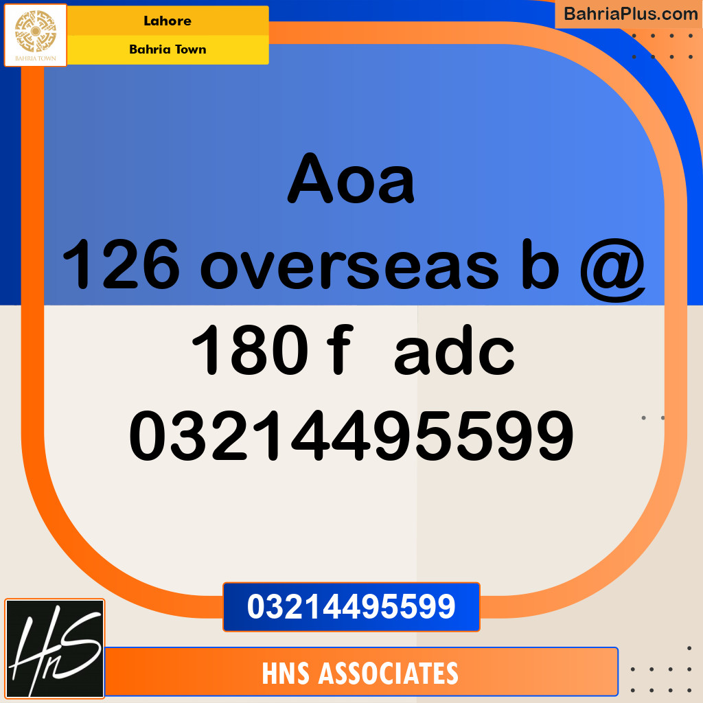 Residential Plot for Sale in Bahria Town, Lahore - (BP-210579)