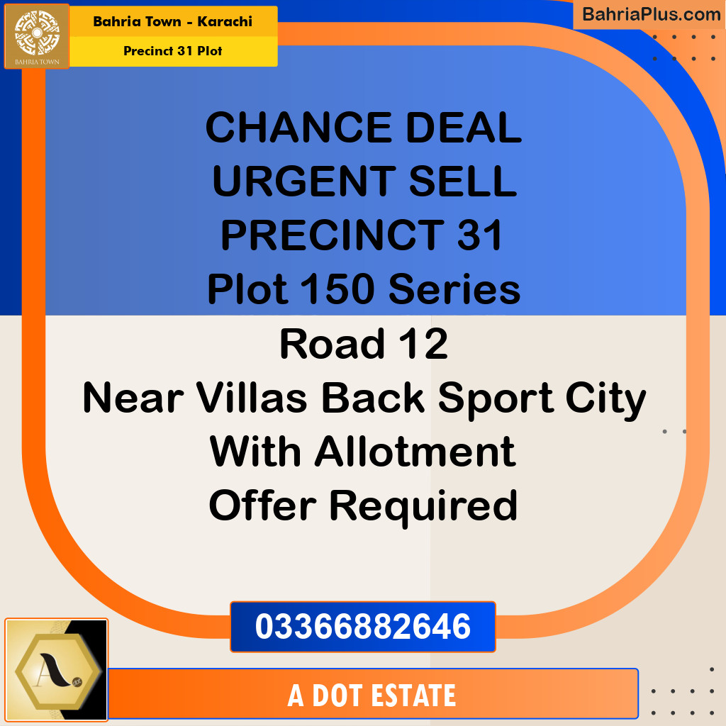 125 Sq. Yards Residential Plot for Sale in Precinct 31 Plot -  Bahria Town, Karachi - (BP-210622)