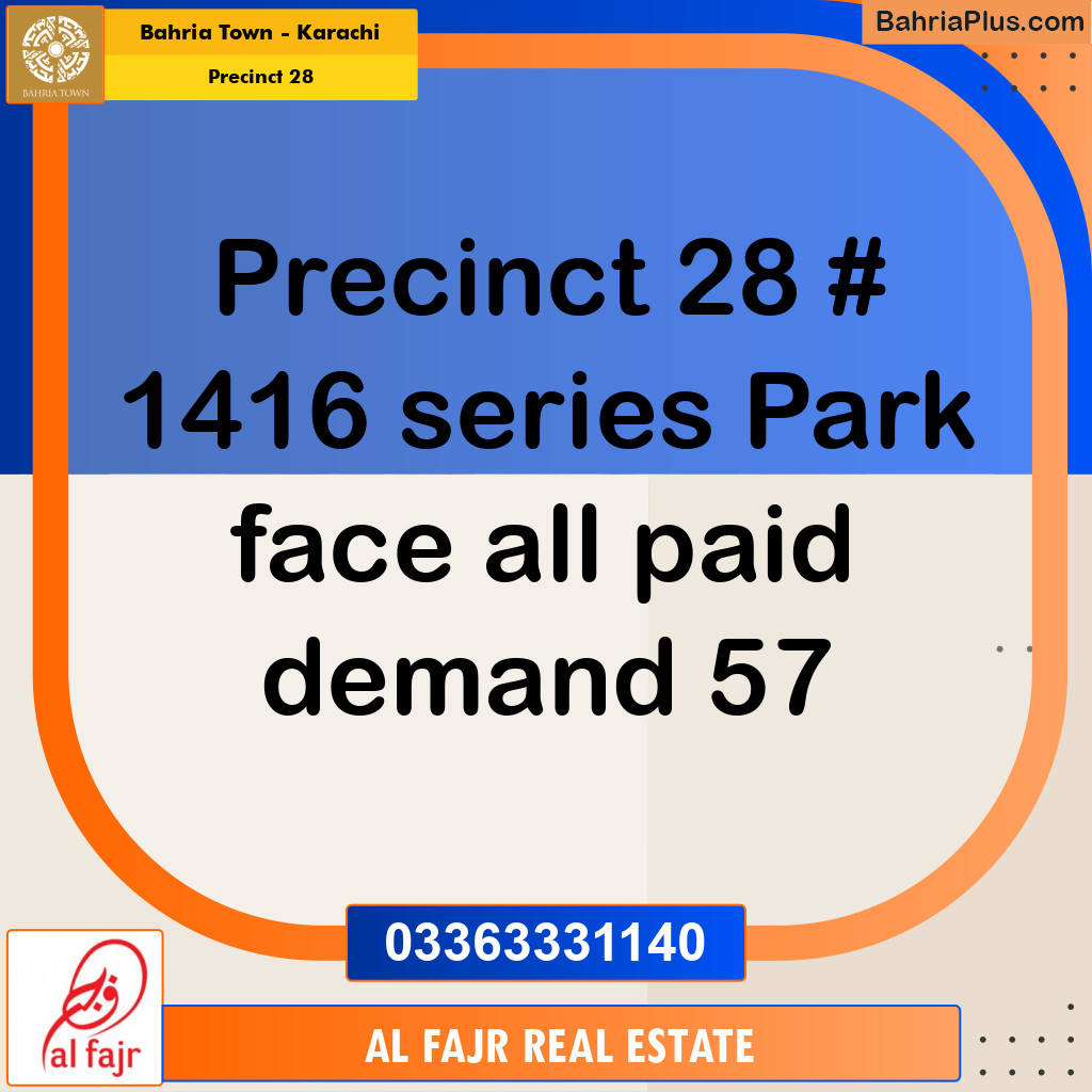 125 Sq. Yards Residential Plot for Sale in Precinct 28 -  Bahria Town, Karachi - (BP-210736)
