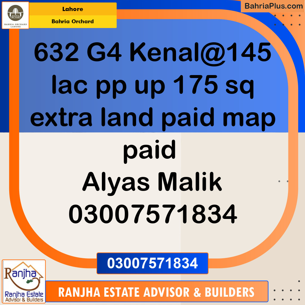 1 Kanal Residential Plot for Sale in Bahria Orchard, Lahore - (BP-210786)