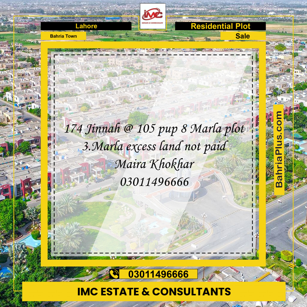 Residential Plot for Sale in Bahria Town, Lahore - (BP-210977)