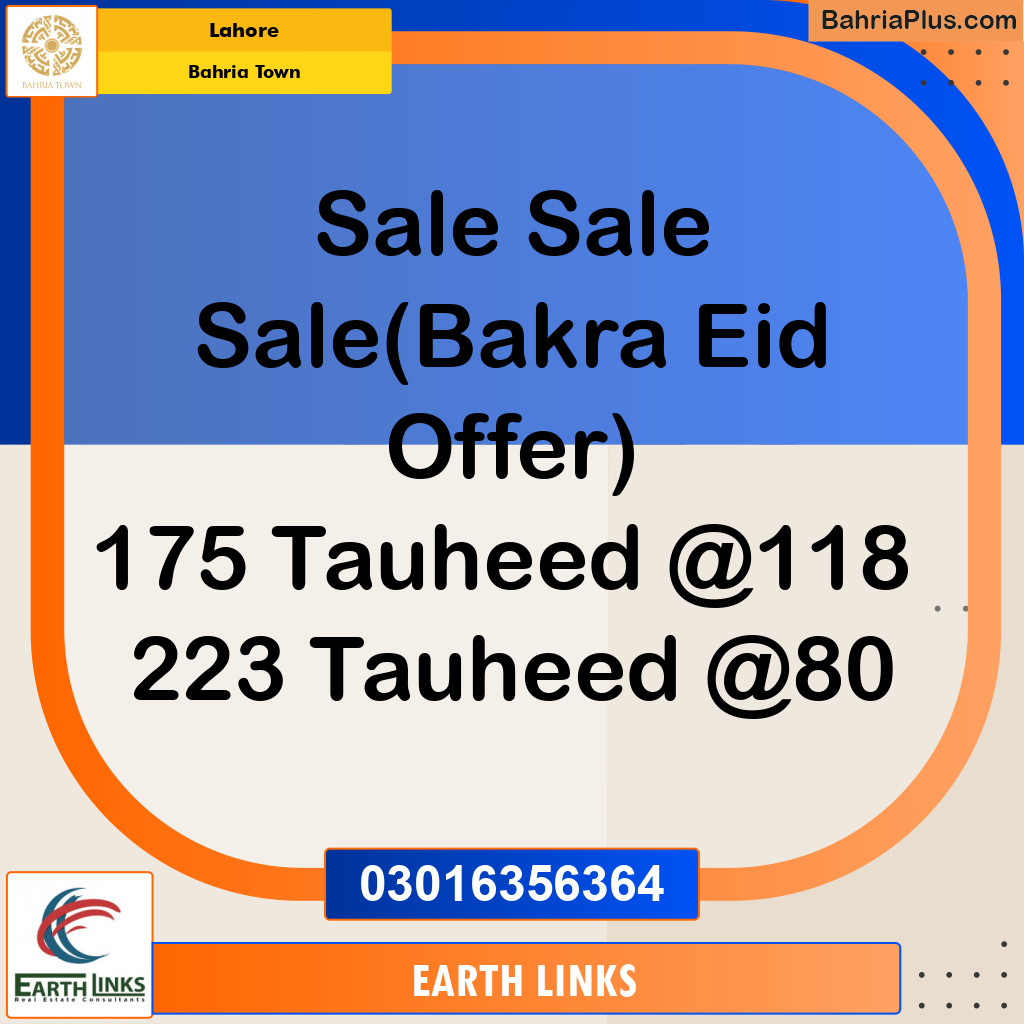 Residential Plot for Sale in Bahria Town, Lahore - (BP-211024)