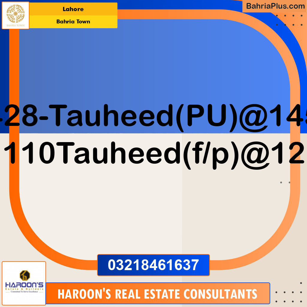 Residential Plot for Sale in Bahria Town, Lahore - (BP-211195)