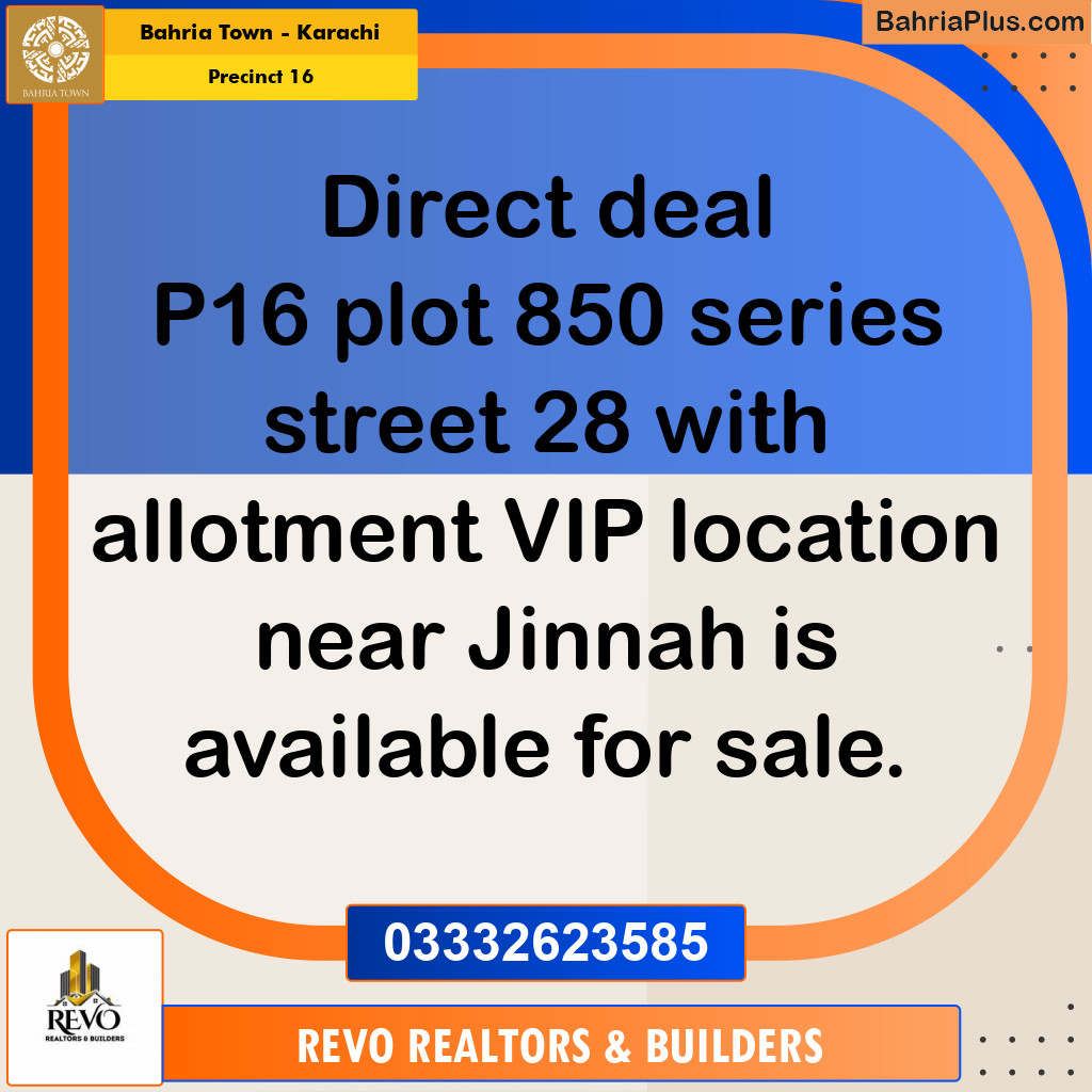 250 Sq. Yards Residential Plot for Sale in Precinct 16 -  Bahria Town, Karachi - (BP-211246)