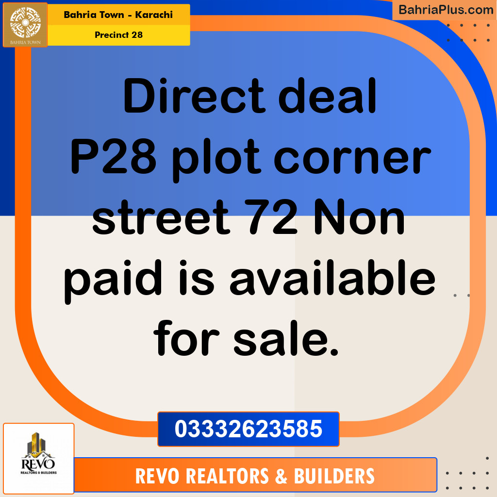125 Sq. Yards Residential Plot for Sale in Precinct 28 - Bahria Town, Karachi - (BP-211248)