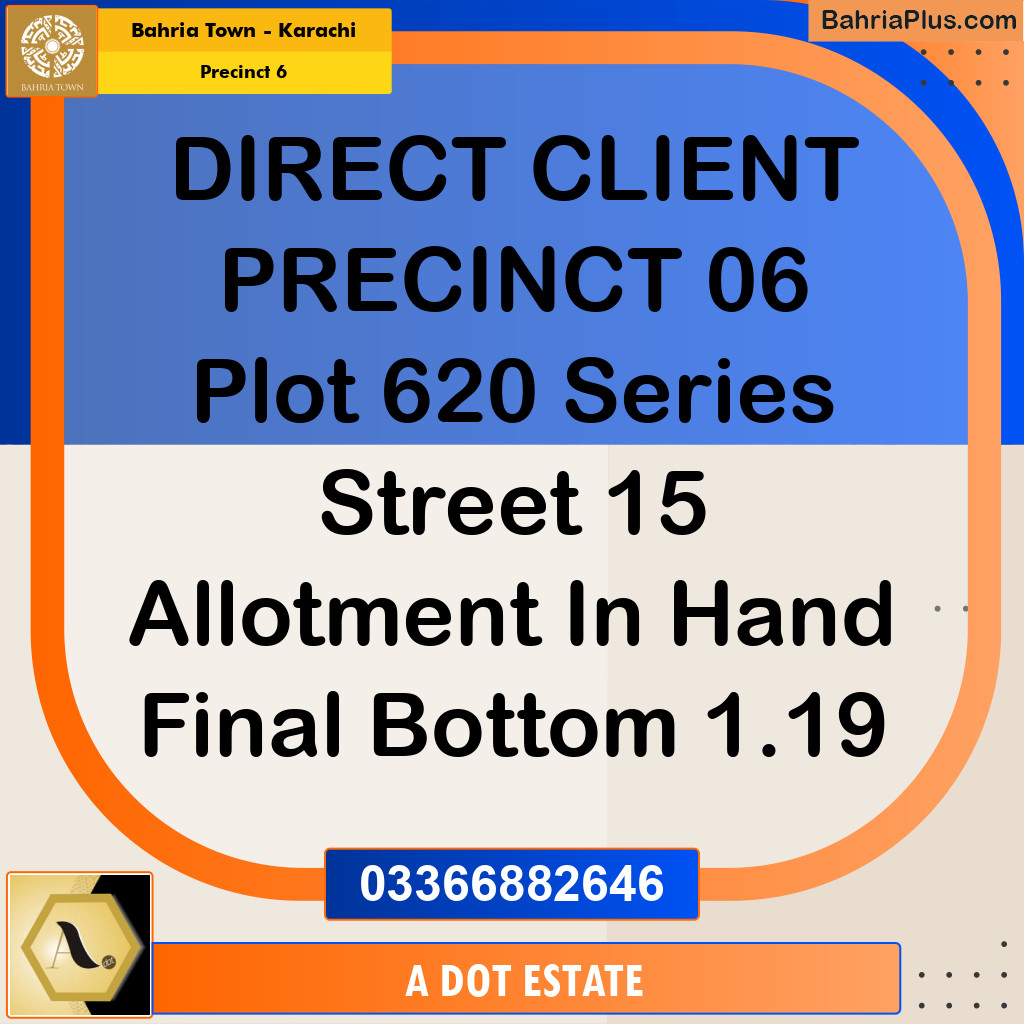 275 Sq. Yards Residential Plot for Sale in Precinct 6 -  Bahria Town, Karachi - (BP-211485)