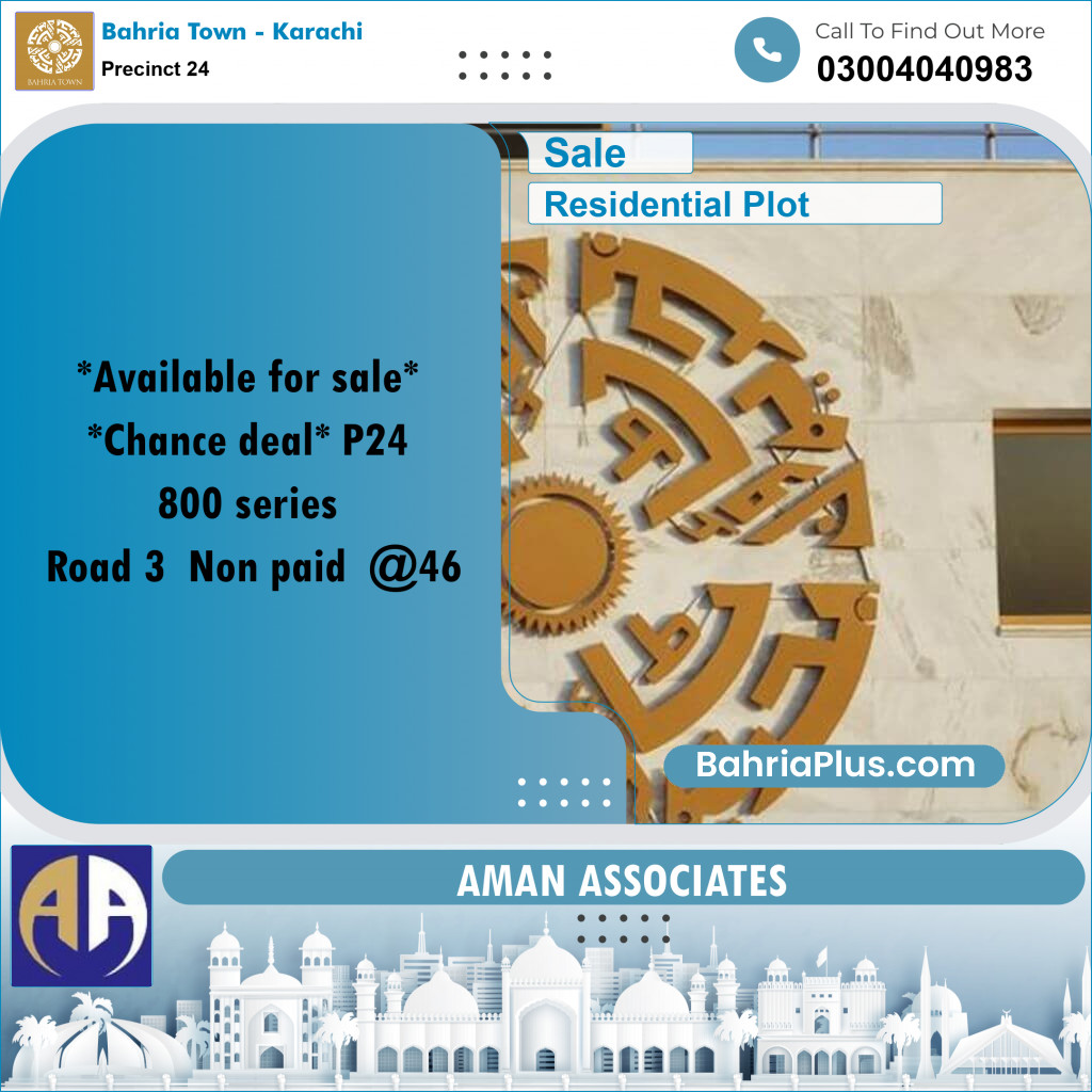 125 Sq. Yards Residential Plot for Sale in Precinct 24 -  Bahria Town, Karachi - (BP-211604)