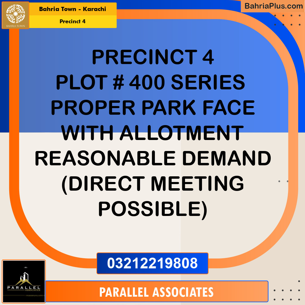 500 Sq. Yards Residential Plot for Sale in Precinct 4 -  Bahria Town, Karachi - (BP-211682)