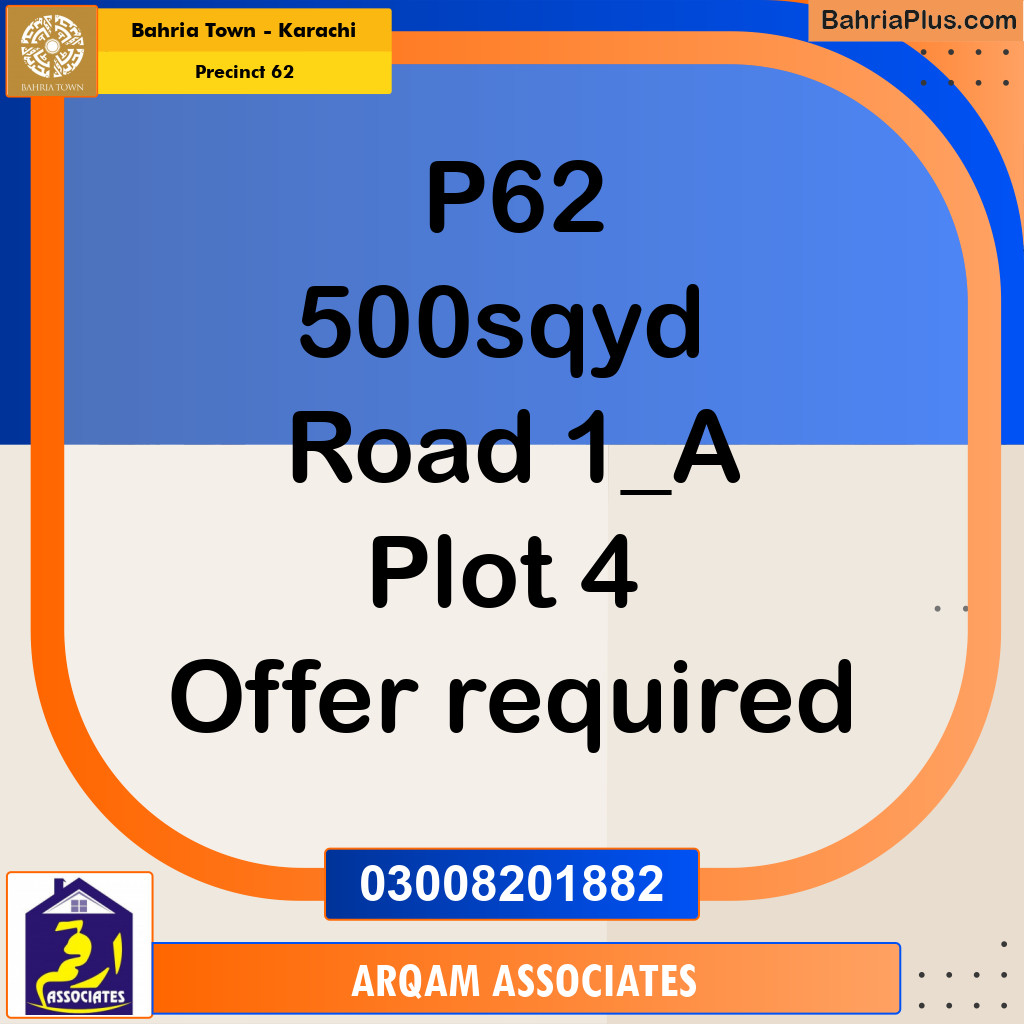 500 Sq. Yards Residential Plot for Sale in Precinct 62 -  Bahria Town, Karachi - (BP-211817)