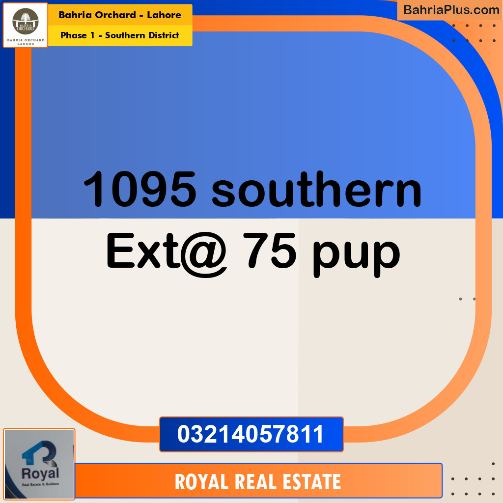 Residential Plot for Sale in Phase 1 - Southern District -  Bahria Orchard, Lahore - (BP-211839)