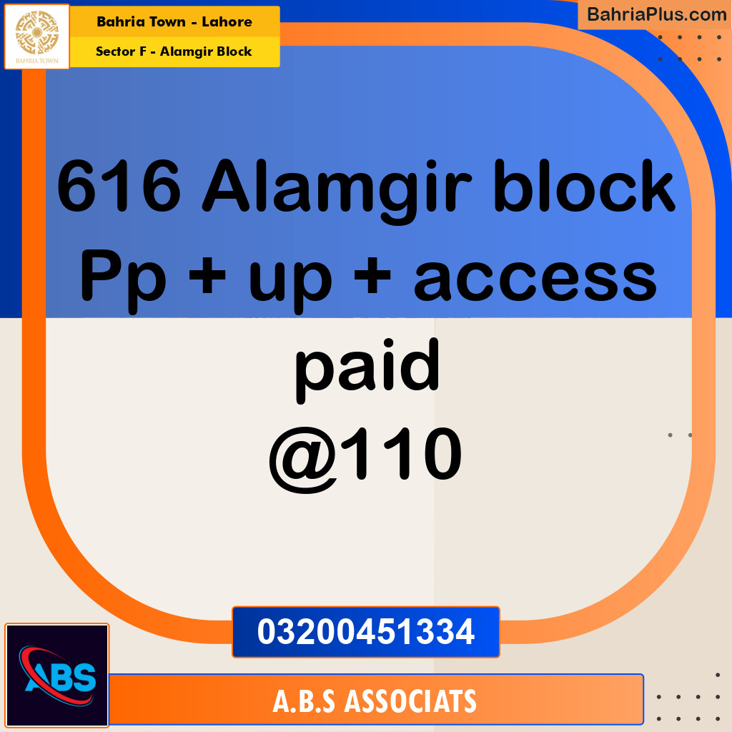 10 Marla Residential Plot for Sale in Sector F - Alamgir Block -  Bahria Town, Lahore - (BP-211848)