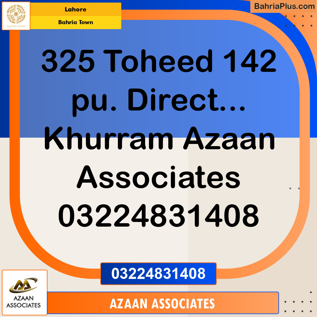 Residential Plot for Sale in Bahria Town, Lahore - (BP-211857)
