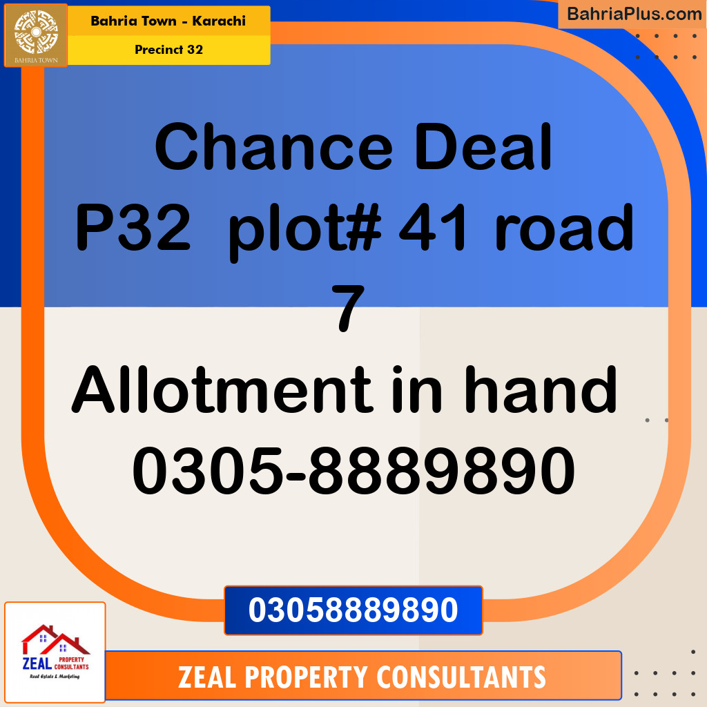 250 Sq. Yards Residential Plot for Sale in Precinct 32 -  Bahria Town, Karachi - (BP-211909)