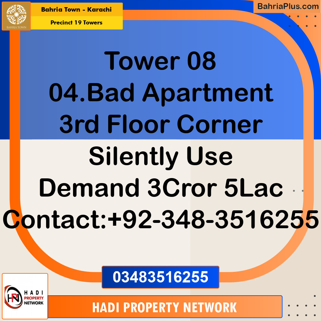 2300 Sq. Ft. Residential Plot for Sale in Precinct 19 Towers -  Bahria Town, Karachi - (BP-211935)