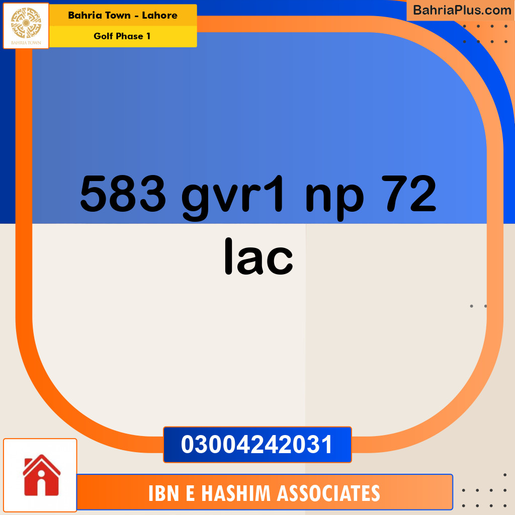 5 Marla Residential Plot for Sale in Golf Phase 1 -  Bahria Town, Lahore - (BP-212113)