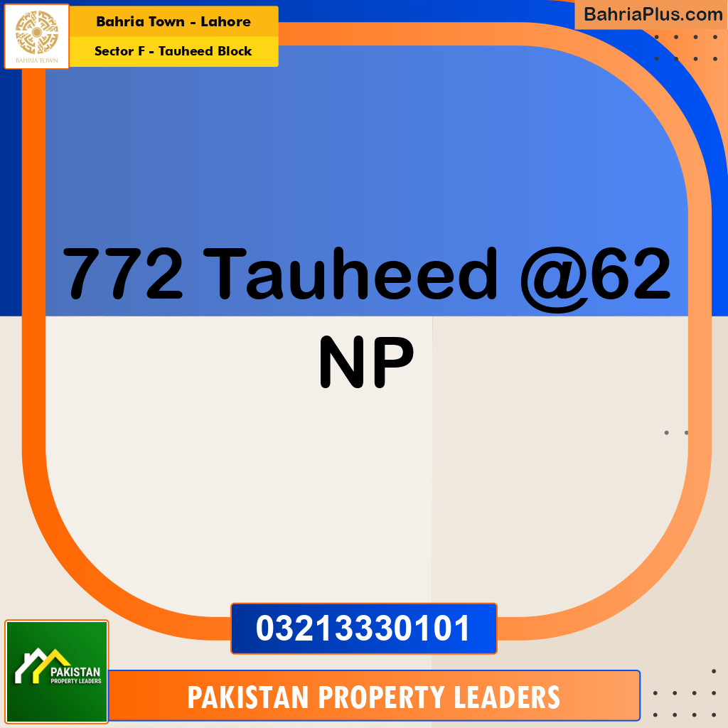 5 Marla Residential Plot for Sale in Sector F - Tauheed Block -  Bahria Town, Lahore - (BP-212174)