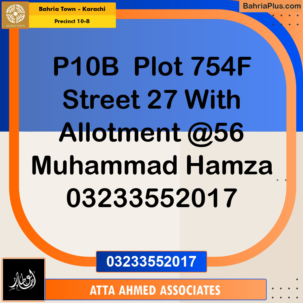 125 Sq. Yards Residential Plot for Sale in Precinct 10-B - Bahria Town, Karachi - (BP-212177)