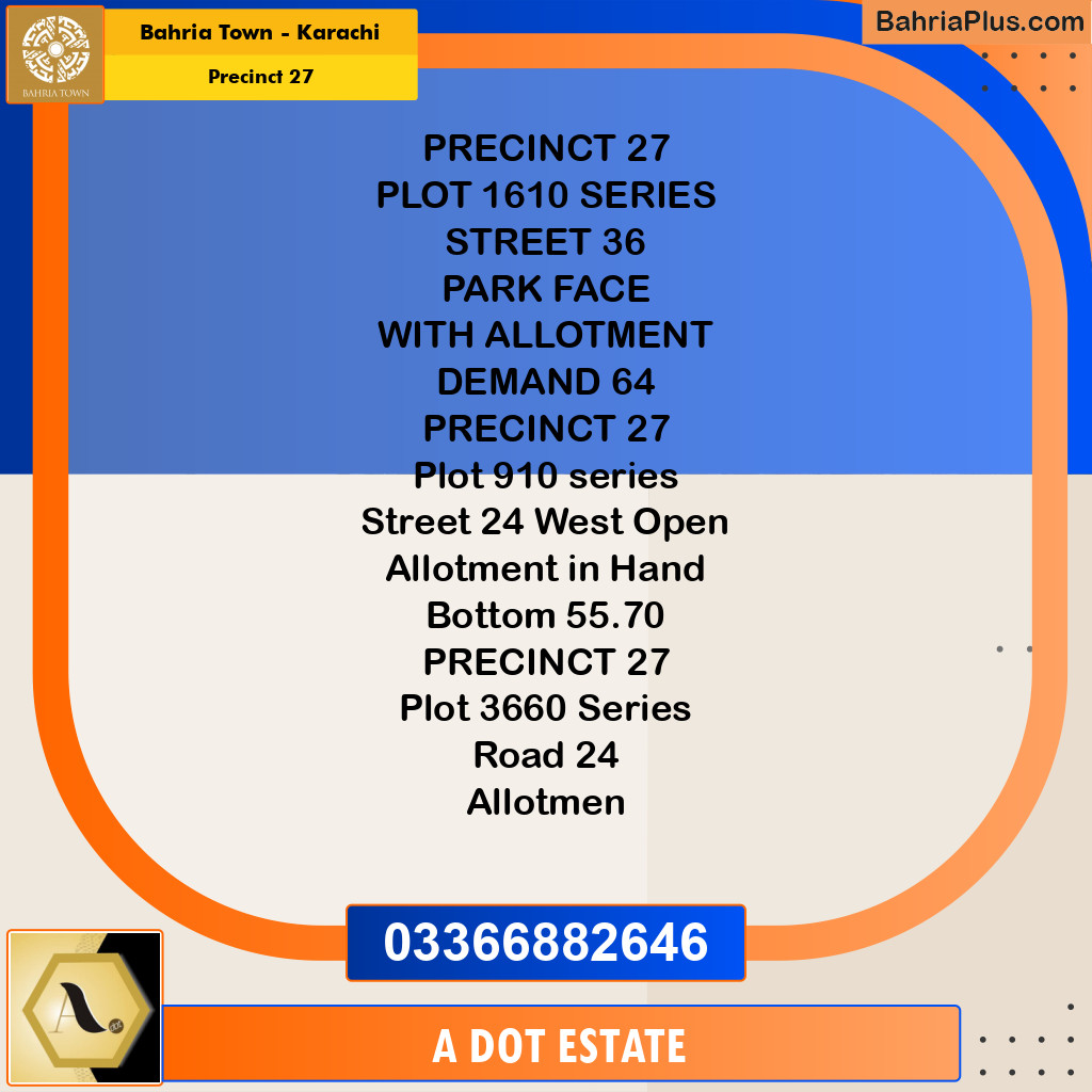 125 Sq. Yards Residential Plot for Sale in Precinct 27 - Bahria Town, Karachi - (BP-212305)