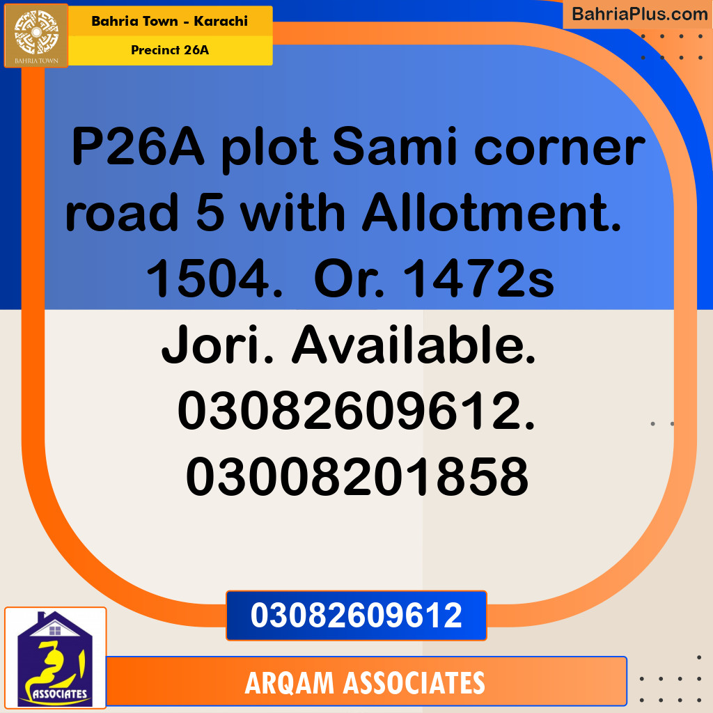 125 Sq. Yards Residential Plot for Sale in Precinct 26A -  Bahria Town, Karachi - (BP-212425)