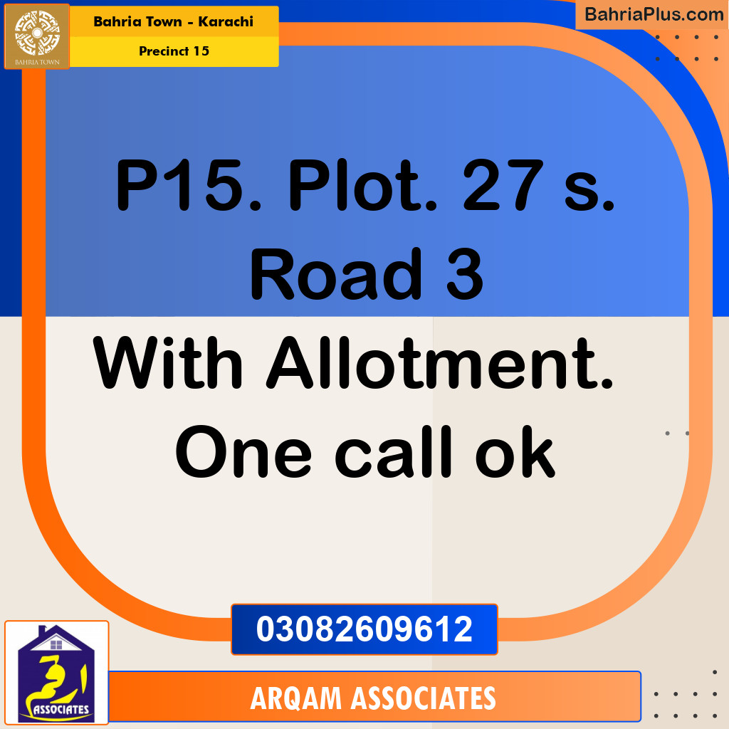 125 Sq. Yards Residential Plot for Sale in Precinct 15 -  Bahria Town, Karachi - (BP-212426)