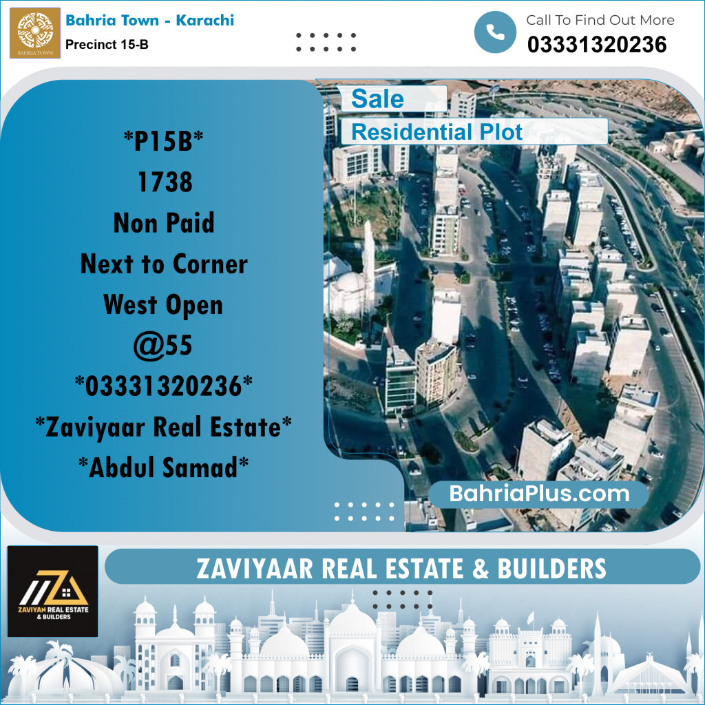 125 Sq. Yards Residential Plot for Sale in Precinct 15-B -  Bahria Town, Karachi - (BP-212466)