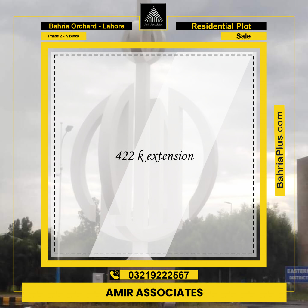 5 Marla Residential Plot for Sale in Phase 2 - K Block -  Bahria Orchard, Lahore - (BP-212633)