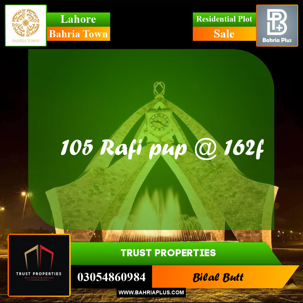 Residential Plot for Sale in Bahria Town, Lahore - (BP-212681)