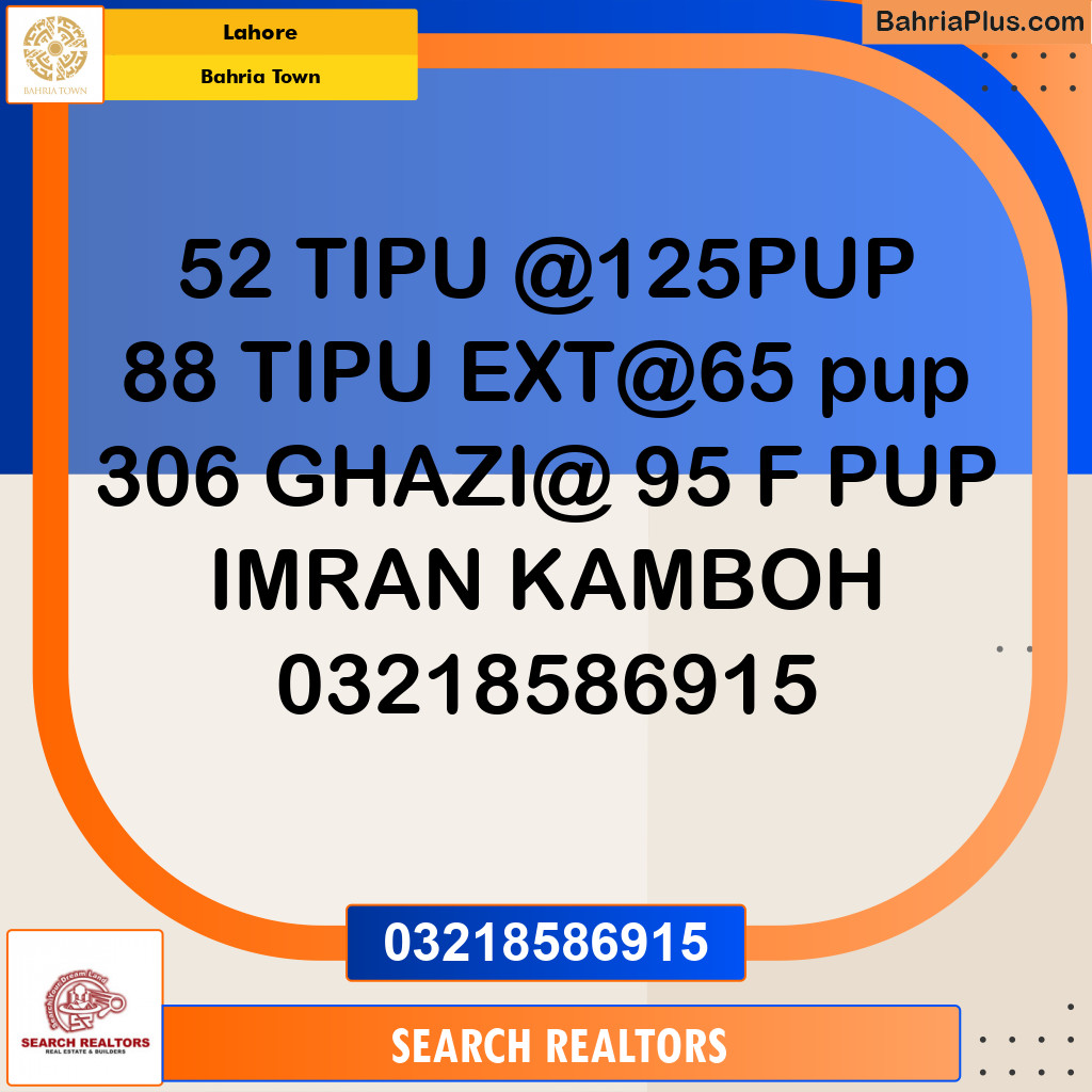 Residential Plot for Sale in Bahria Town, Lahore - (BP-212689)