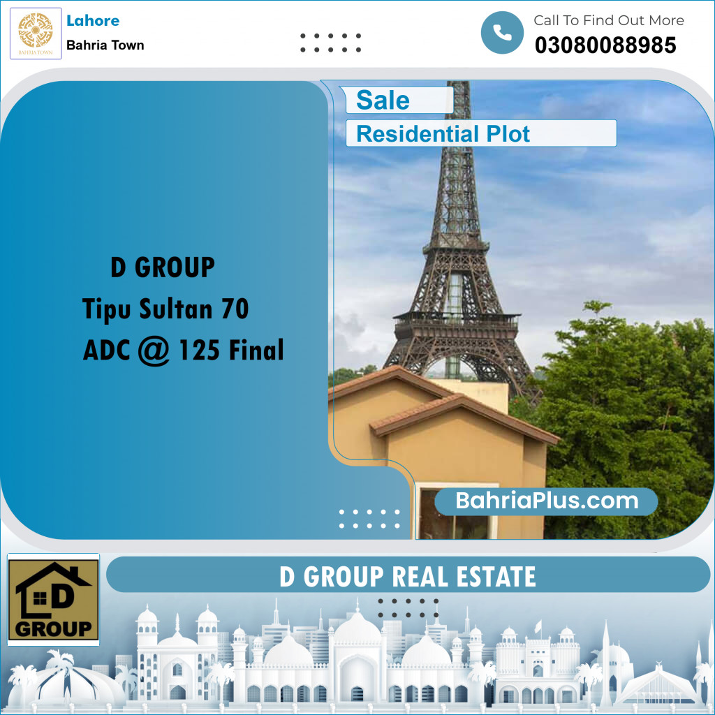 Residential Plot for Sale in Bahria Town, Lahore - (BP-212742)