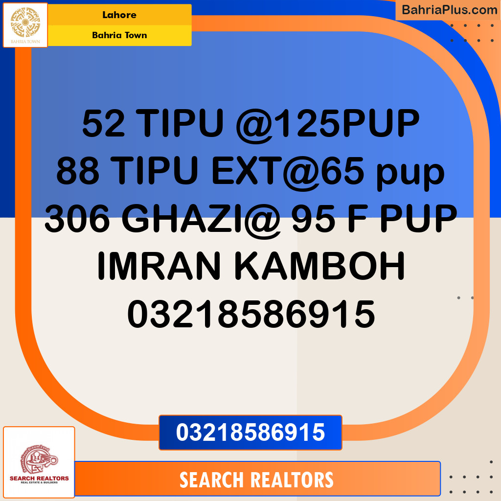Residential Plot for Sale in Bahria Town, Lahore - (BP-212802)